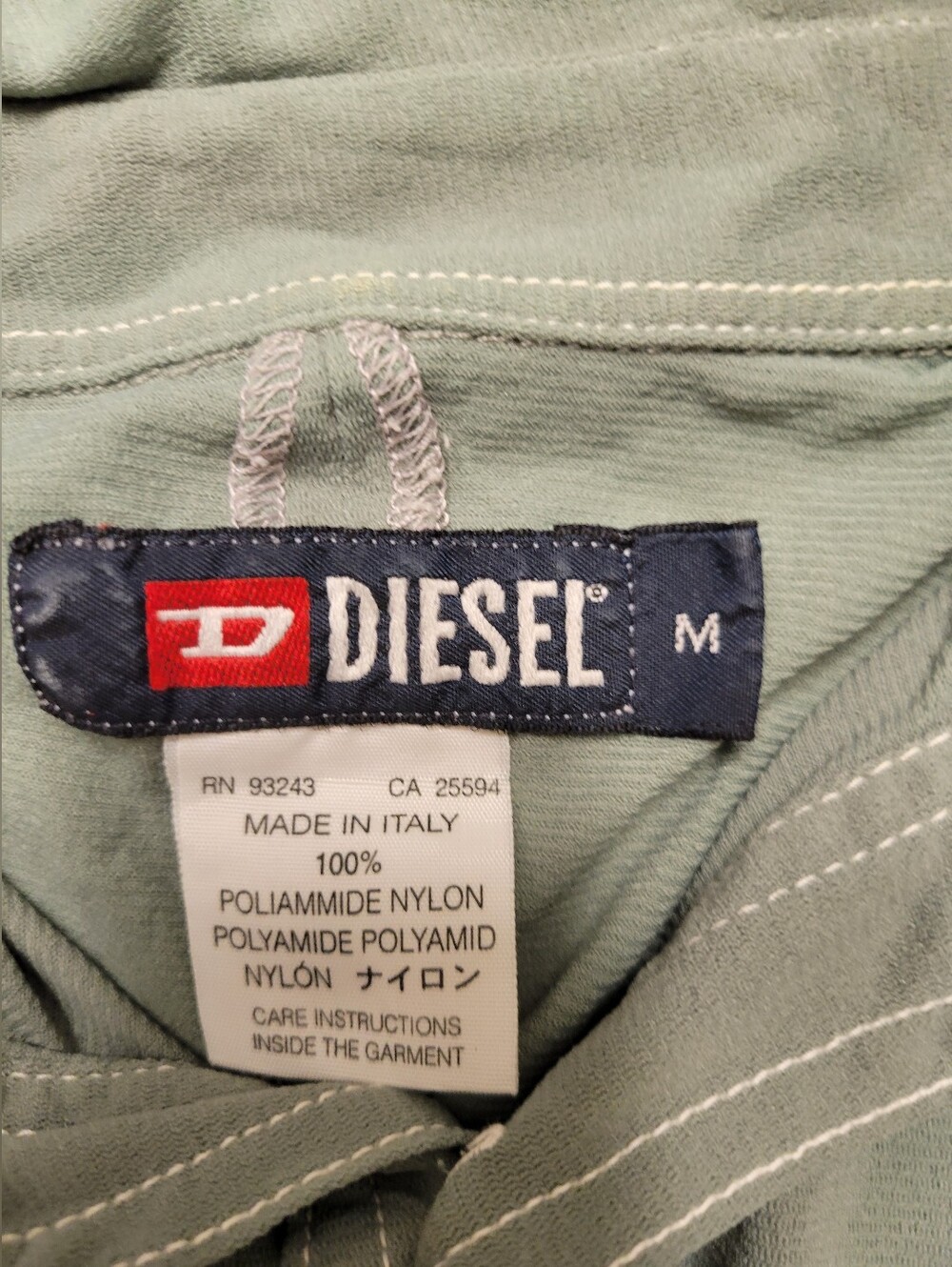 Diesel Light Sage Button-Up Utility Jacket - Picture 2 of 2
